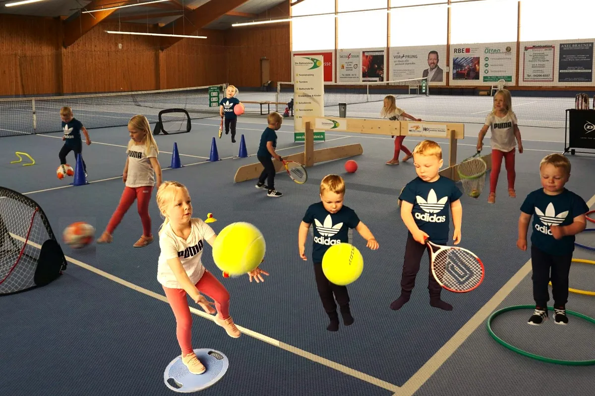 Kinder in der Ballschule