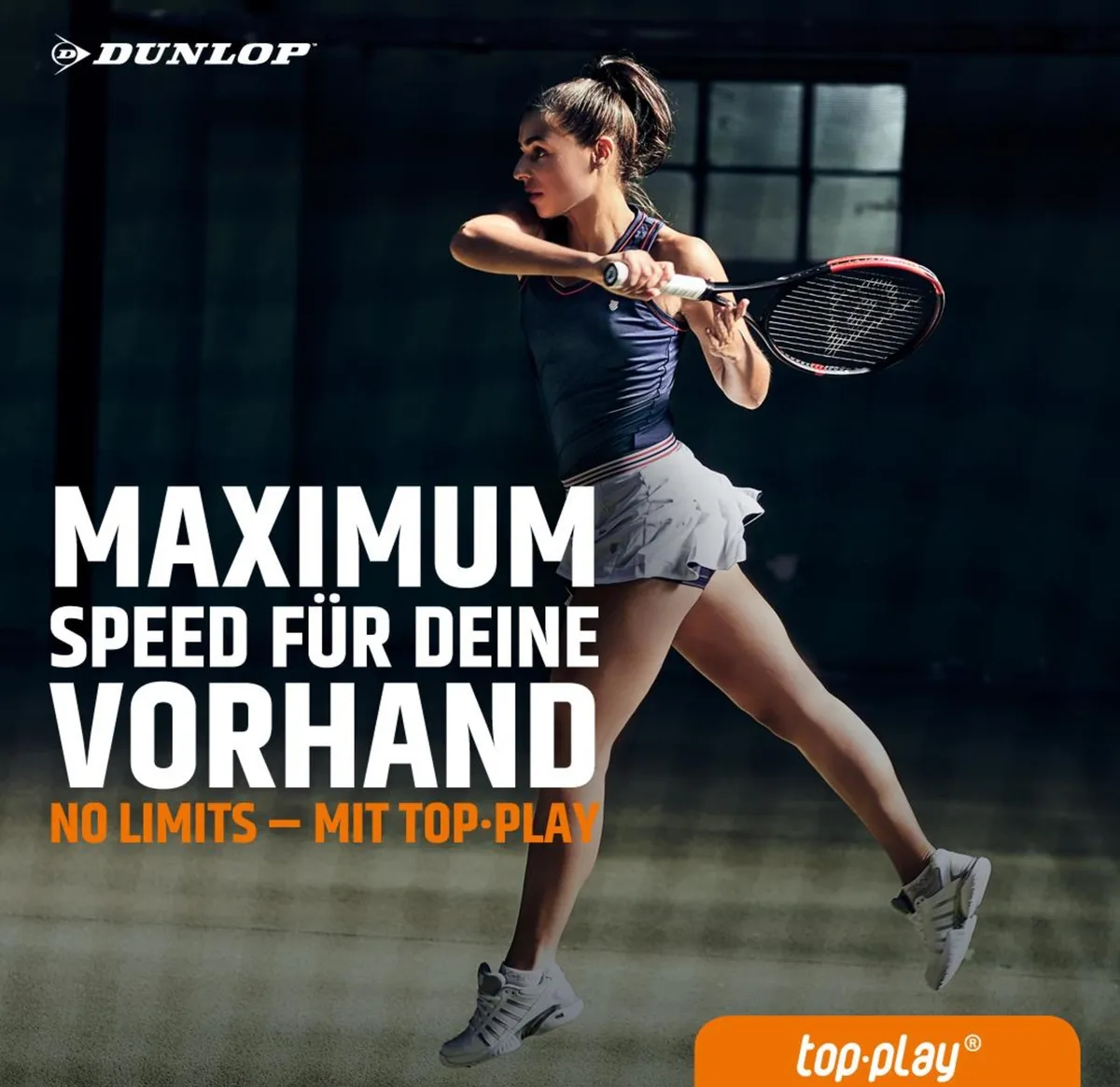 Tennis Spielerin in Bewegung - Top-Play Training